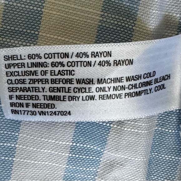 Blue Striped Midi Dress- Sz 8 - Picture 15 of 16